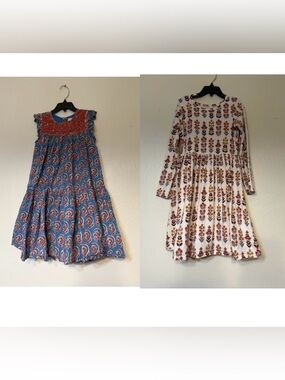 Bundle of 2 PINK CHICKEN girl's dress size 8